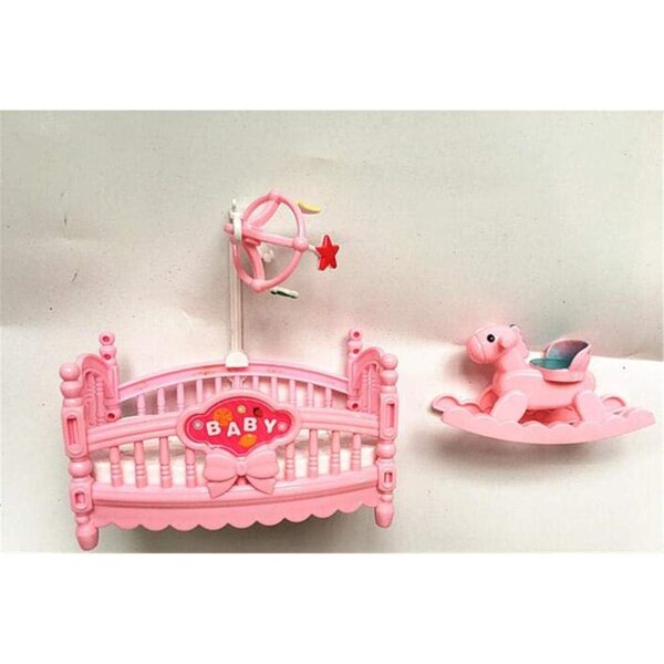 Set mit 2 Mini-Berceaux aus umweltfreundlichem Kunststoff für das Uteruik-Puppenhaus