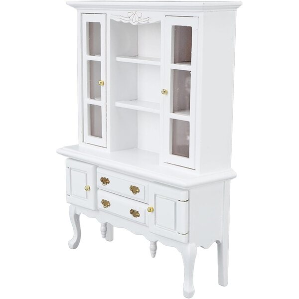 Akozon Armadio Miniatura in Legno con Cassetto e Porta Apribile per Casa delle Bambole 1/12