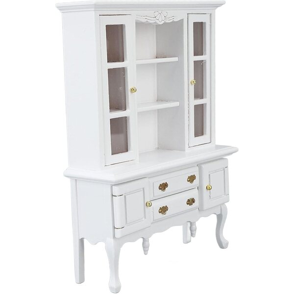 Akozon Armadio Miniatura in Legno con Cassetto e Porta Apribile per Casa delle Bambole 1/12