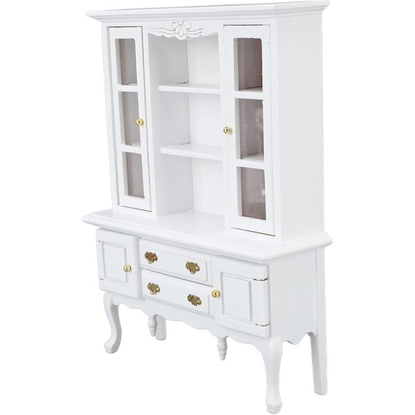 Akozon Armadio Miniatura in Legno con Cassetto e Porta Apribile per Casa delle Bambole 1/12