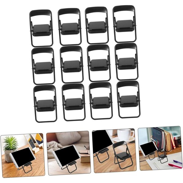 Cabilock Set 18 Supporti Miniatura a Forma di Sedia per Casa delle Bambole e Supporto Telefono