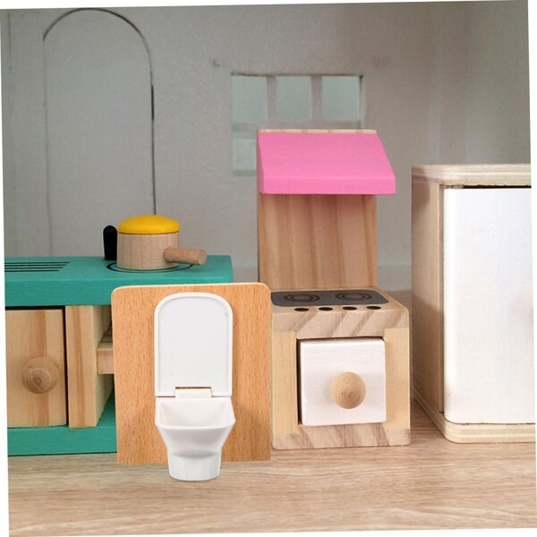 BESPORTBLE Set Accessori Bagno Miniatura Casa delle Bambole 1:12 Decorativi