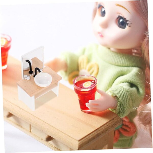 BESPORTBLE Set Accessori Bagno Miniatura Casa delle Bambole 1:12 Decorativi