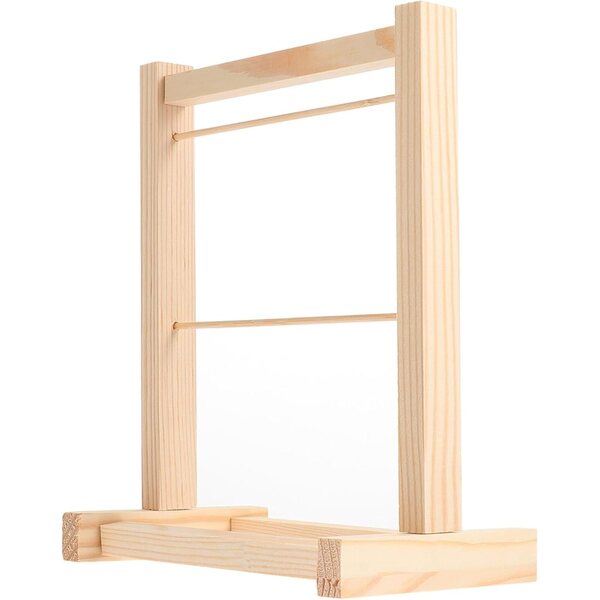 Mini Appendiabiti in Legno per Bambole - Scaffale Doppio Strato per Cameretta
