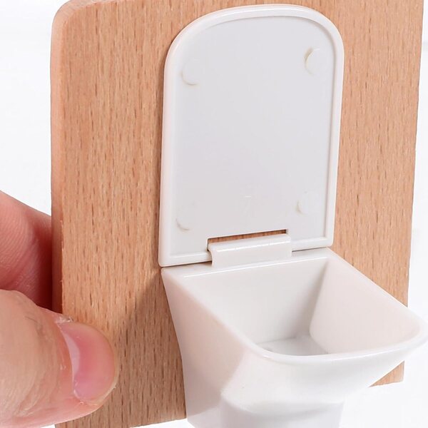 Set 12 Accessori in Legno e Plastica per Casa delle Bambole - Bagno Miniatura 1:12
