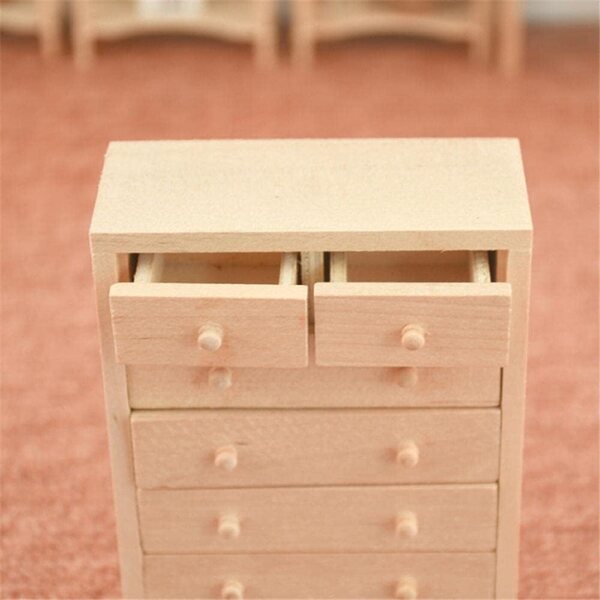 Mobili in legno in miniatura per casa delle bambole 1:12 - Accessorio decorativo sicuro ed ecologico