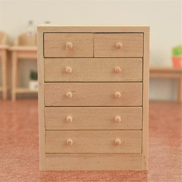 Mobili in legno in miniatura per casa delle bambole 1:12 - Accessorio decorativo sicuro ed ecologico
