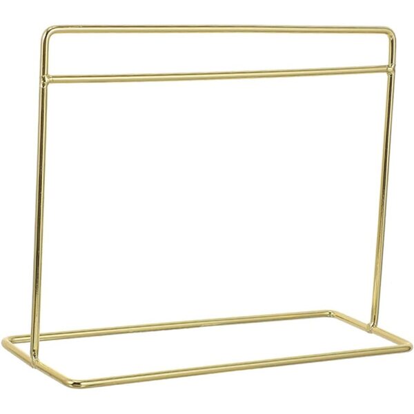 Porta Abiti Miniatura in Metallo Dorato per Casa delle Bambole, Organizer Compatto