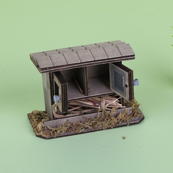 1:12 Miniatur-Holzwaschbecken für Puppenhaus, realistisches und elegantes Design