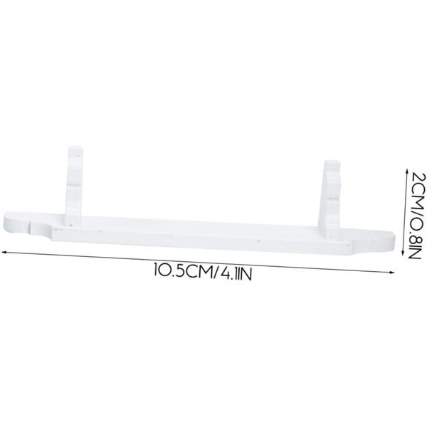 Set 2 Mini Rack in Legno Bianco per Case delle Bambole - Decorazioni Miniature