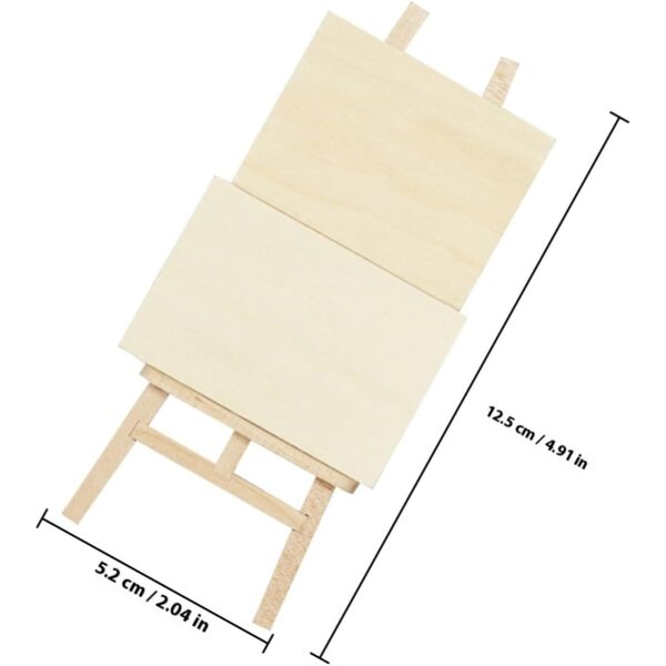 ERINGOGO Mini Set di Mobili Artistici per Casa delle Bambole con Cavalletto e Tavolo Disegno