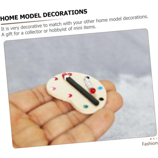 Mini Tavolo da Disegno con Cavalletto e Accessori in Legno per Casa delle Bambole