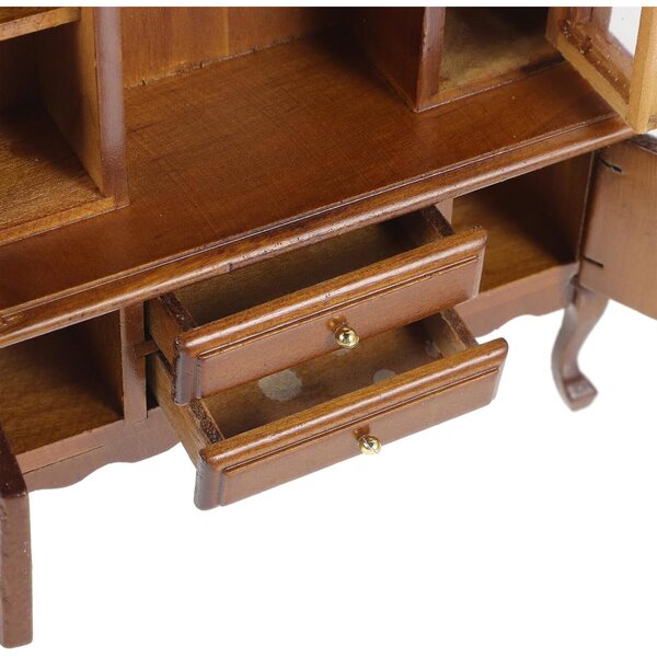 1:12 Miniatur-Holzschrank für Puppenhaus – realistische Dekoration