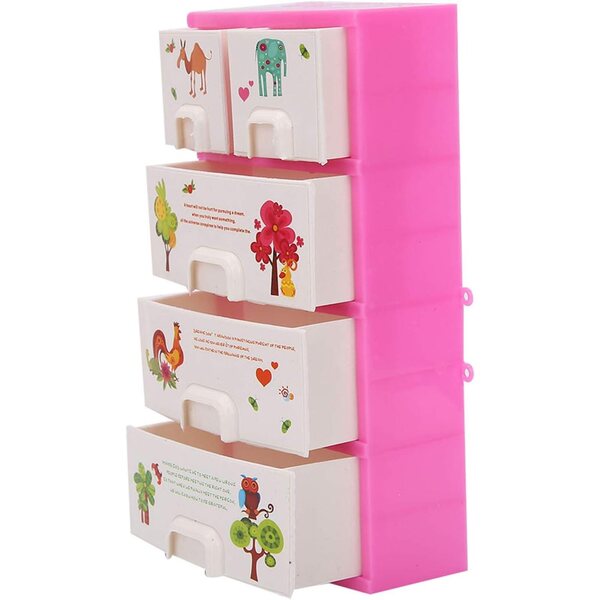 Robuster Puppenspielzeugschrank aus Kunststoff, Puppenhauszubehör