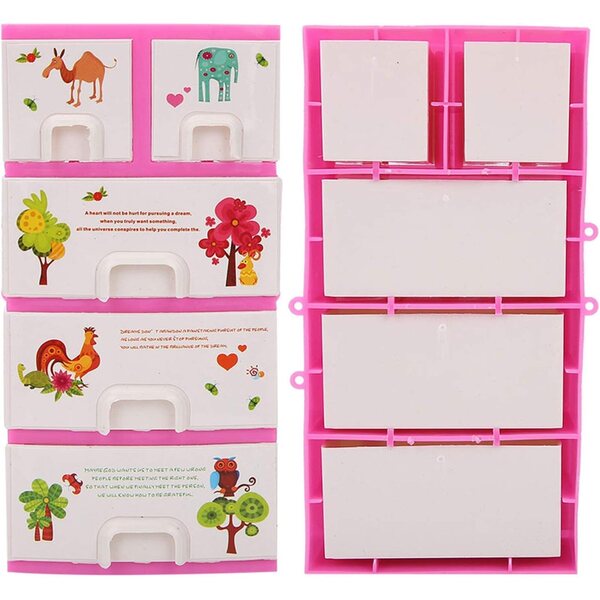Robuster Puppenspielzeugschrank aus Kunststoff, Puppenhauszubehör