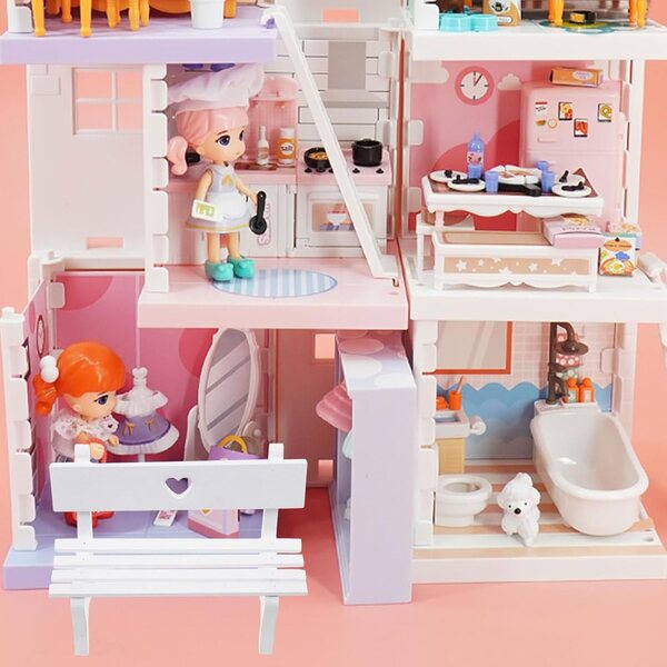 Holibanna Mini Sedia in Legno Bianco per Case delle Bambole e Decorazioni Miniatura