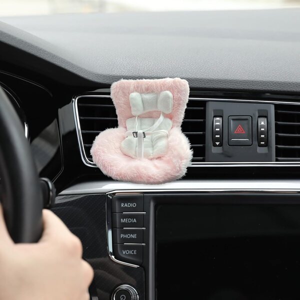 Autositz für 17 cm große Reborn-Puppen – verstellbares, weiches und dekoratives Accessoire