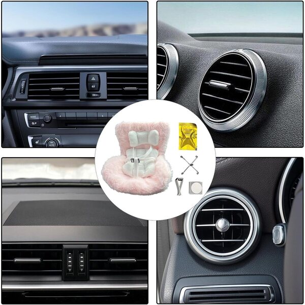 Autositz für 17 cm große Reborn-Puppen – verstellbares, weiches und dekoratives Accessoire