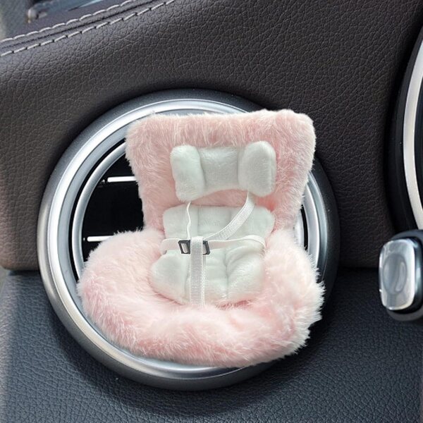 Autositz für 17 cm große Reborn-Puppen – verstellbares, weiches und dekoratives Accessoire