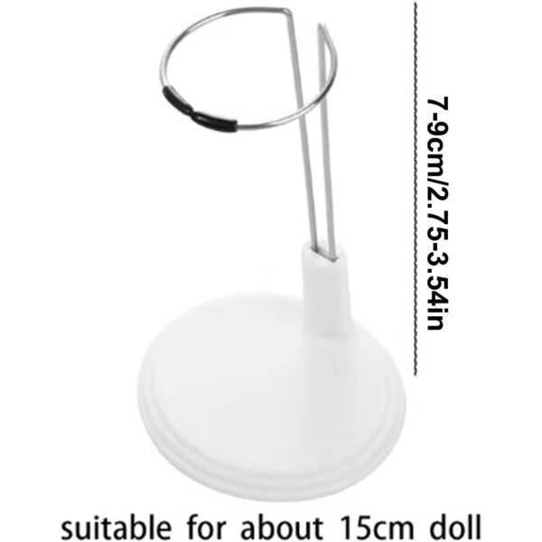 Stabiler, rutschfester Stahlständer zum Präsentieren von Puppen und Stofftieren mit einer Größe von 12–14 cm