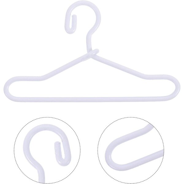 50 Grucce Mini Metallo per Bambole 40mm Resistenti e Organizer Casa delle Bambole