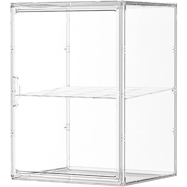 Scatola Porta Pupazzi in Acrilico Doppio Strato Trasparente e Antipolvere 31x23x41cm