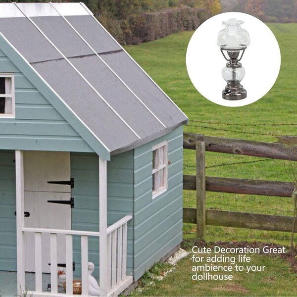Lampada Chandelier Miniatura Vintage per Casa delle Bambole 1:12 con LED a Batterie