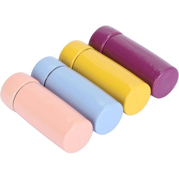 Mini-Isolierflaschen für Puppenhaus, 4 Farben, sicheres Lernspiel
