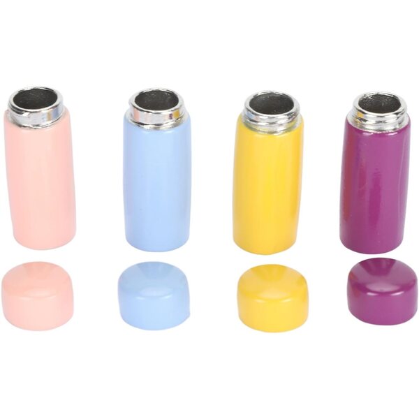 Mini-Isolierflaschen für Puppenhaus, 4 Farben, sicheres Lernspiel