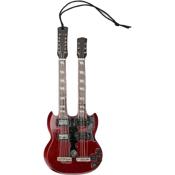 Miniatur-E-Gitarrenmodell mit schützender Holzabdeckung – realistische Dekoration