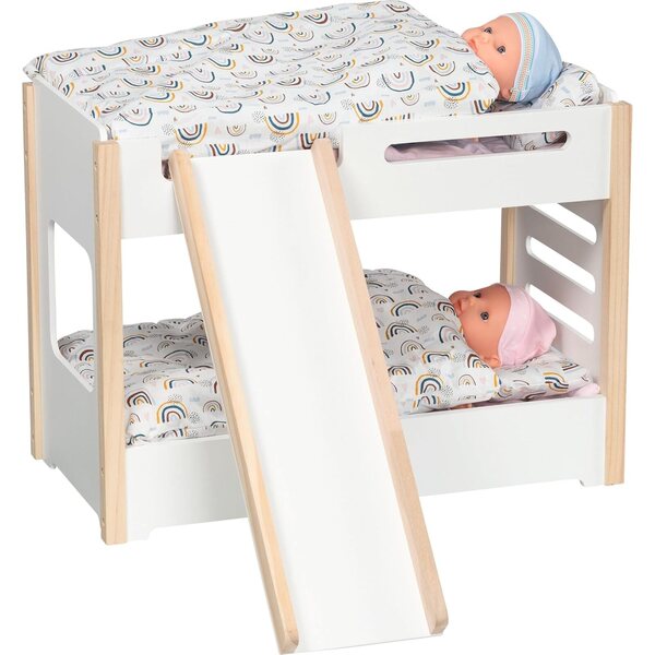 Goki Lit Superposé aus Holz für Puppen mit Schlitten – kreatives und robustes Spiel