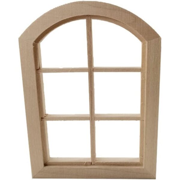UPKOCH Finestra Miniatura in Legno per Casa delle Bambole, Decorazione DIY 10x7.5 cm