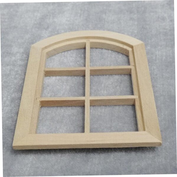 UPKOCH Finestra Miniatura in Legno per Casa delle Bambole, Decorazione DIY 10x7.5 cm