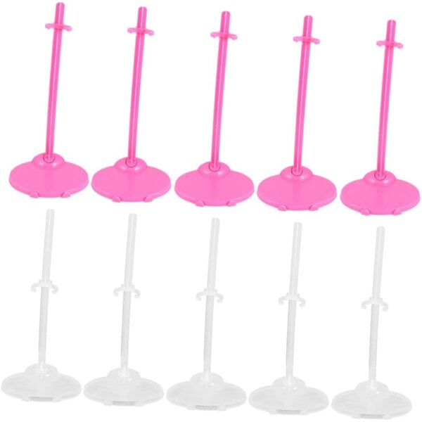 UPKOCH Support per bambole Trasparente 20 pezzi Accessori Stabili per Bambini