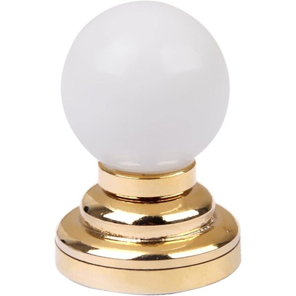 Lampada da Tavolo LED Miniatura in Metallo Bronzo 1:12 per Casa delle Bambole