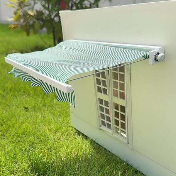 1/12 Miniatur-Baldachin für Puppenhaus-Sonnenschirm. Widerstandsfähig und einfach zu montieren