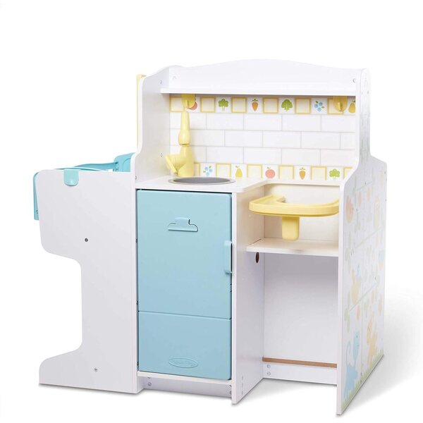 Centro attività per bambole Melissa & Doug Mine to Love con cucina, bagno e cameretta