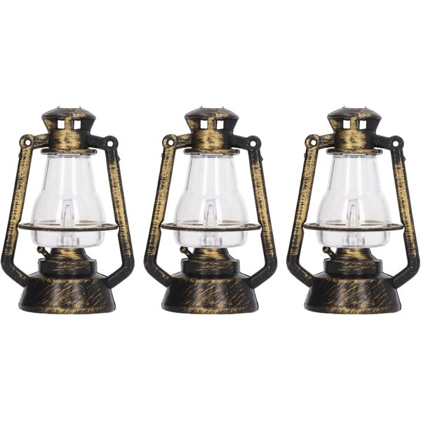 1/12 1/6 Puppenhaus Miniatur-Petroleumlampe mit eingebautem Licht