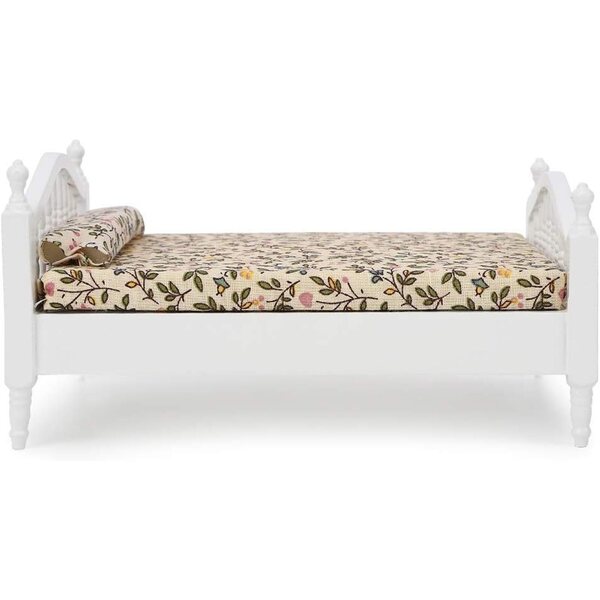 Akozon Letto in Legno 1:12 per Casa delle Bambole, Accessorio Miniatura Realistico