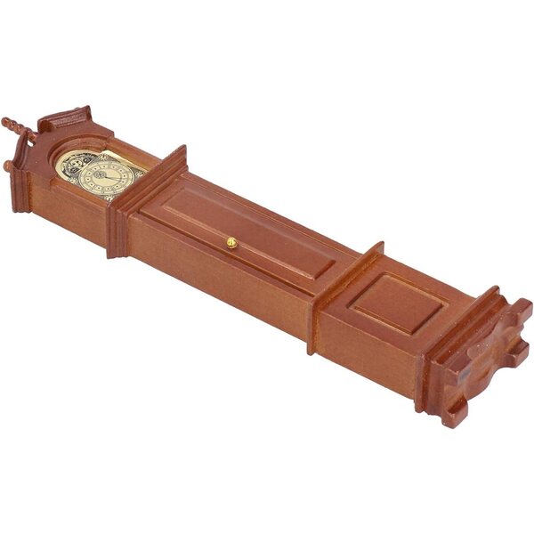 1:12 Miniatur-Pendeluhr aus Holz für dekoratives Puppenhaus