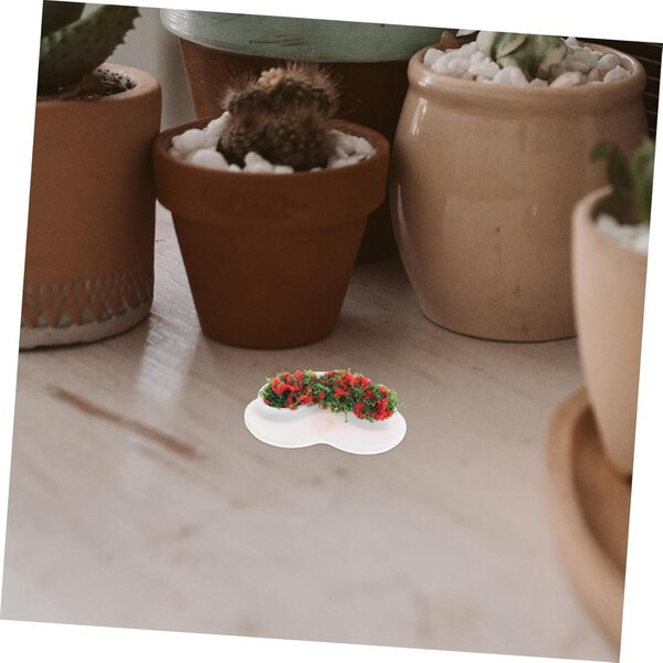 HEALLILY 10 pezzi Mini Parterres di Fiori Miniature per Casa delle Bambole 3,4x1,7 cm