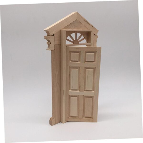 VICASKY Handgefertigte Miniatur-Tür aus Holz, 14 x 22,5 cm – einzigartige Vintage-Dekoration