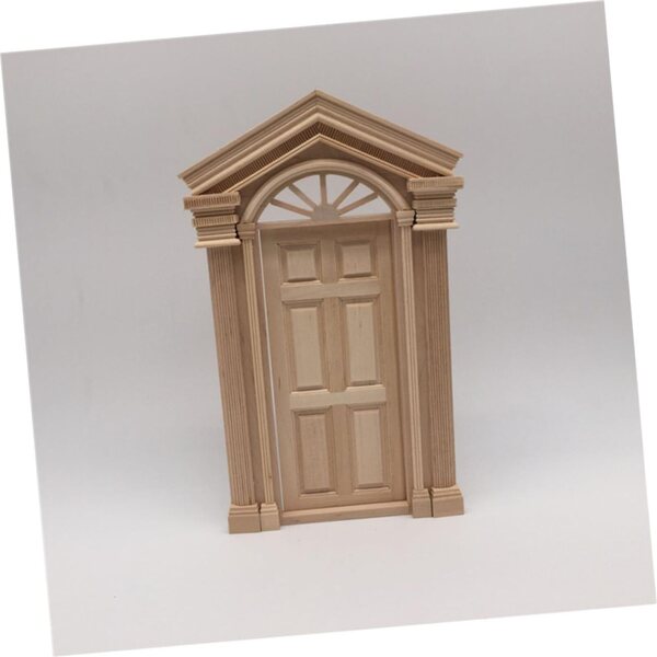 VICASKY Handgefertigte Miniatur-Tür aus Holz, 14 x 22,5 cm – einzigartige Vintage-Dekoration