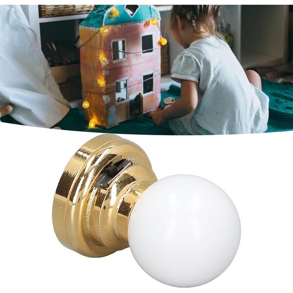 Miniatur-LED-Deckenleuchte mit CR1632-batteriebetriebenem Schalter für Puppenhaus 1:12