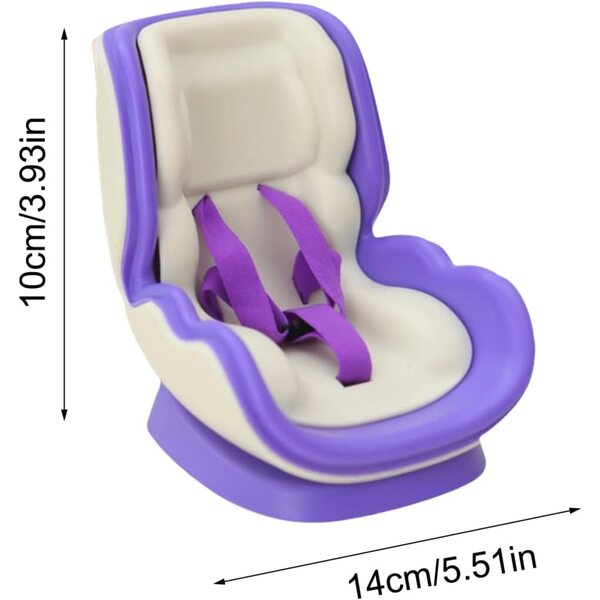 Sedile Auto per Bambola con Clip Ventilazione e Design Magnetico Decorativo