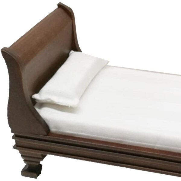 Letto Miniatura 1:12 in Legno per Casa delle Bambole Vintage DuskHaven