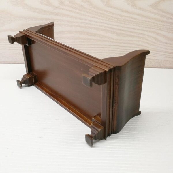 Letto Miniatura 1:12 in Legno per Casa delle Bambole Vintage DuskHaven