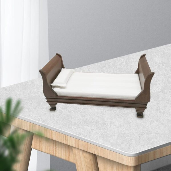 Letto Miniatura 1:12 in Legno per Casa delle Bambole Vintage DuskHaven