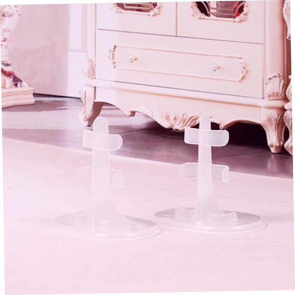Vaguelly transparente PVC-Halterung für Puppen mit stabiler Basis – 8 x 7,5 cm