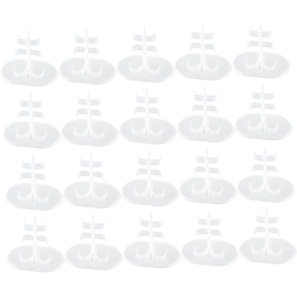 Vaguelly transparente PVC-Halterung für Puppen mit stabiler Basis – 8 x 7,5 cm